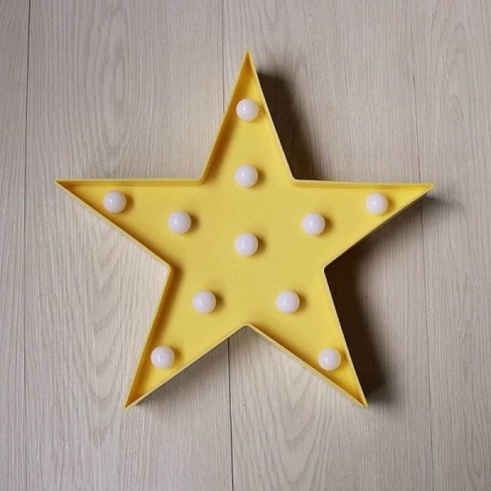 Kiokids LED Wall Mounted Star Yellow Kiokids LED Wall Mounted Star Yellow