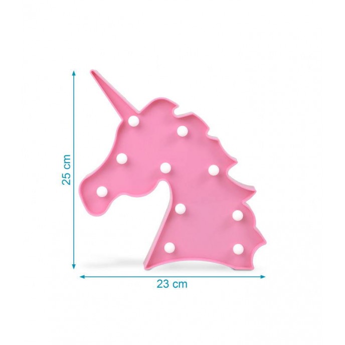 Kiokids LED Wall Mounted Unicorn Pink