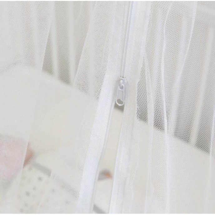 TKS Canopy Tulle with Stand White 2m