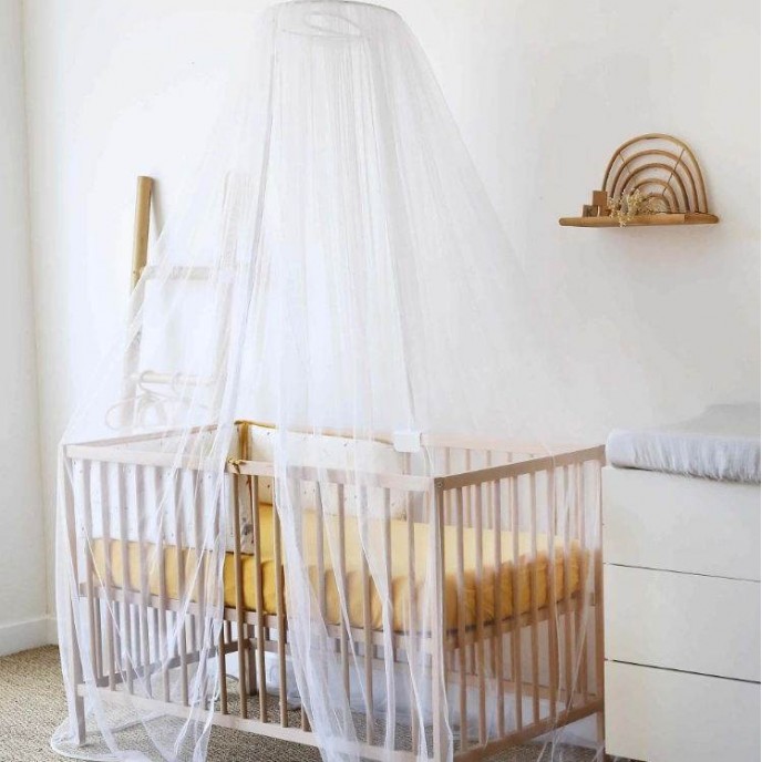 TKS Canopy Tulle with Stand White 2m