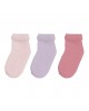 TKS Socks Pink & Mauve 3pk 0/3m TKS Socks Pink & Mauve 3pk 0/3m