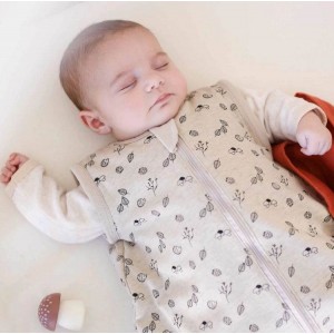 TKS Sleeping Bag with Sleeves 6-18m Forest Beige