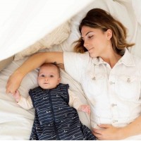 TKS Sleeping Bag with Sleeves 6-18m Love Navy