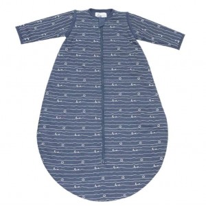 TKS Sleeping Bag with Sleeves 6-18m Love Navy