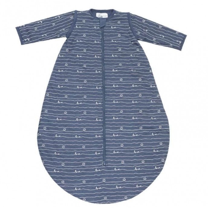 TKS Sleeping Bag with Sleeves 6-18m Love Navy