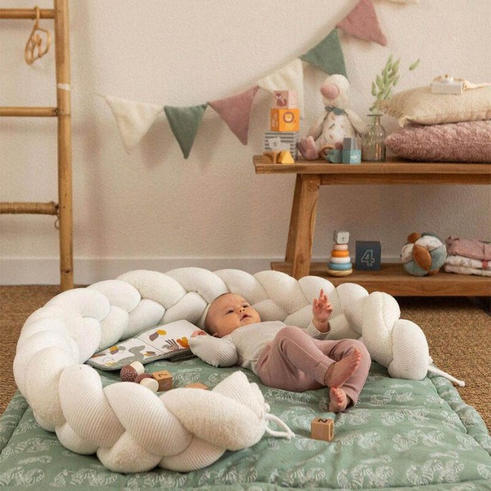 TKS Bed Bumper Braid 200cm Wooly White