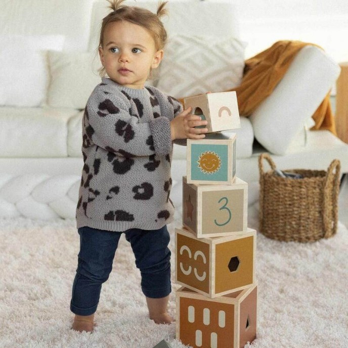 TKS Wooden Stacking Cube