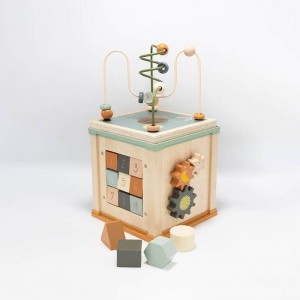 TKS Wooden Activity Cube