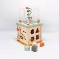 TKS Wooden Activity Cube