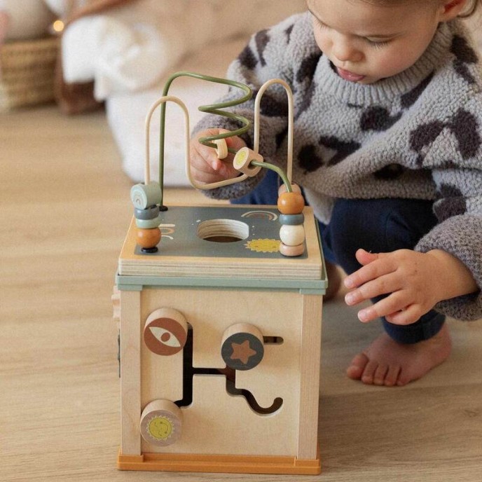 TKS Wooden Activity Cube