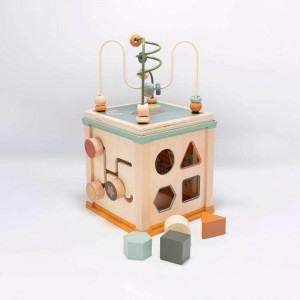 TKS Wooden Activity Cube