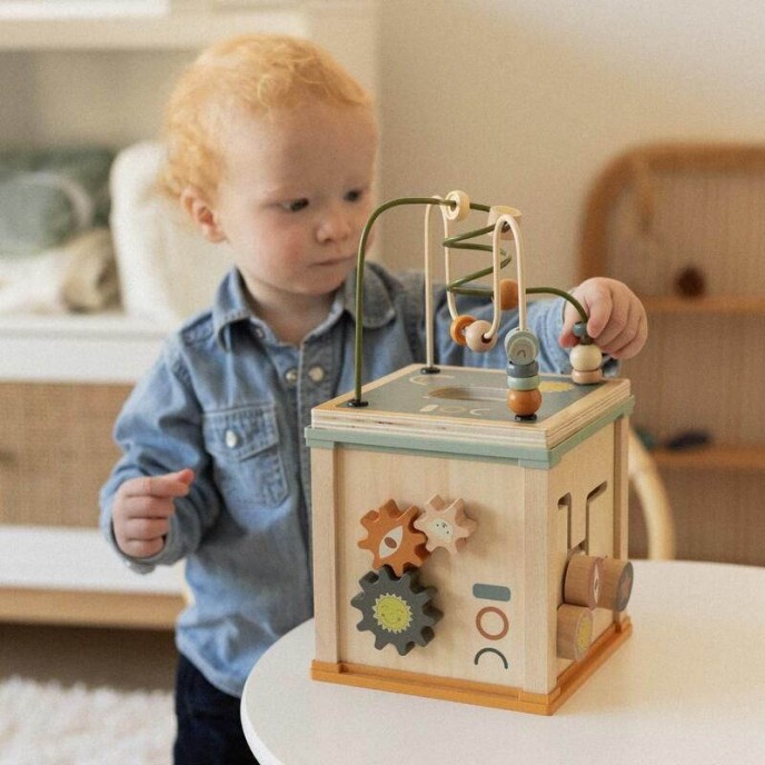 TKS Wooden Activity Cube