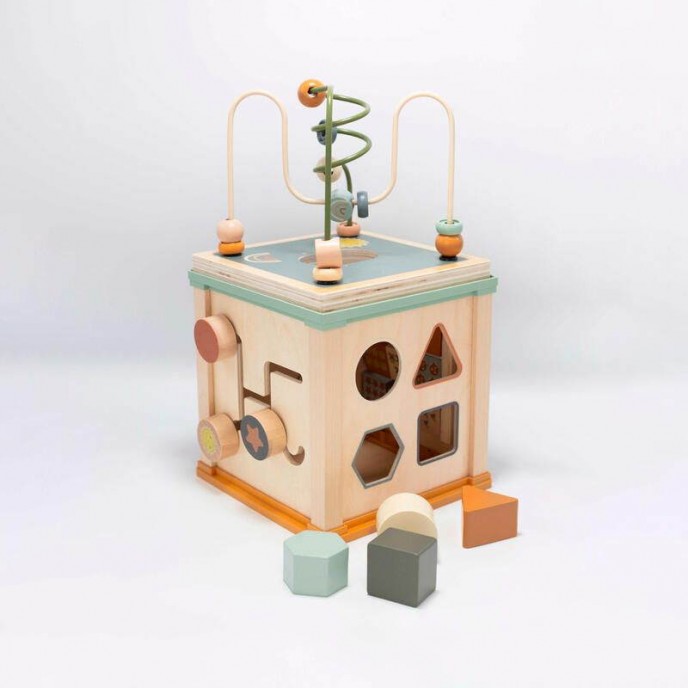 TKS Wooden Activity Cube