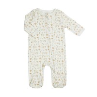 TKS Babygrow with Zipper 1m White