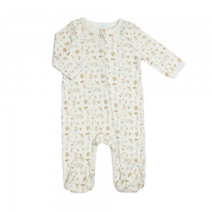 TKS Babygrow with Zipper 1m White