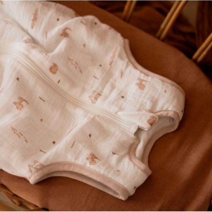 TKS Sleeping Bag Muslin 0-6m Tamtam Ecru