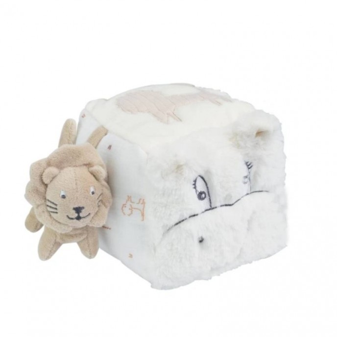 TKS Activity Plush Cube Lion Tamtam TKS Activity Plush Cube Lion Tamtam