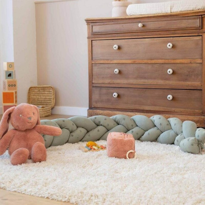 TKS Bed Bumper Braid 200cm Honey Sage TKS Bed Bumper Braid 200cm Honey Sage