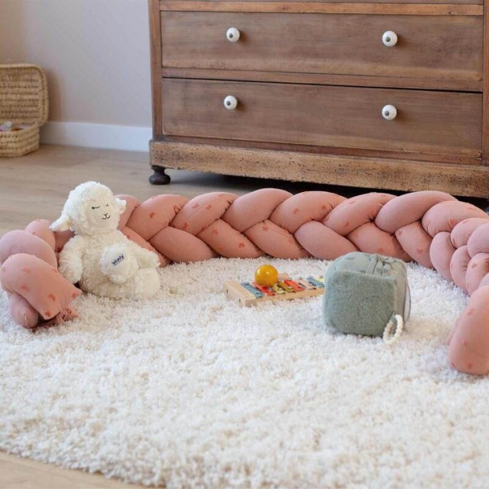 TKS Bed Bumper Braid 200cm Hop Rose TKS Bed Bumper Braid 200cm Hop Rose