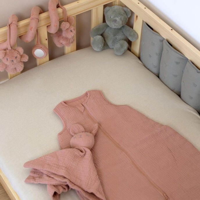 TKS Sleeping Bag Muslin 0-6m Hop Rose