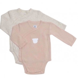 TKS Bodyvest Long Sleeve 2pk Teddy Beige 3m