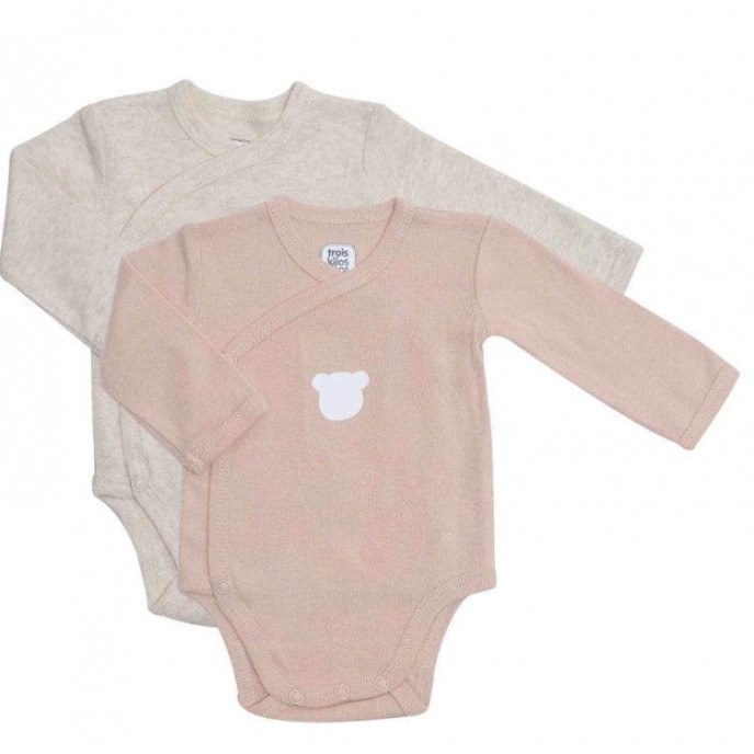 TKS Bodyvest Long Sleeve 2pk Teddy Beige 3m