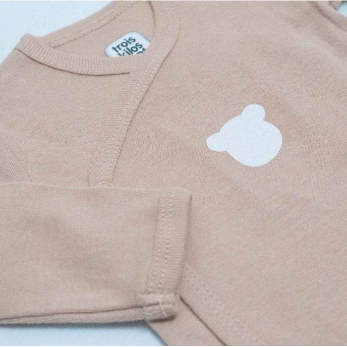 TKS Bodyvest Long Sleeve 2pk Teddy Beige 0m