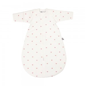 TKS Sleeping Bag with Removable Sleeves Pink Hearts 6-18m