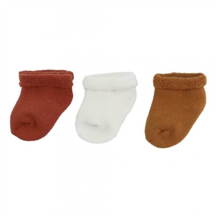 TKS Socks Rust & Brown 3pk 0/3m TKS Socks Rust & Brown 3pk 0/3m