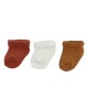 TKS Socks Rust & Brown 3pk 0/3m TKS Socks Rust & Brown 3pk 0/3m