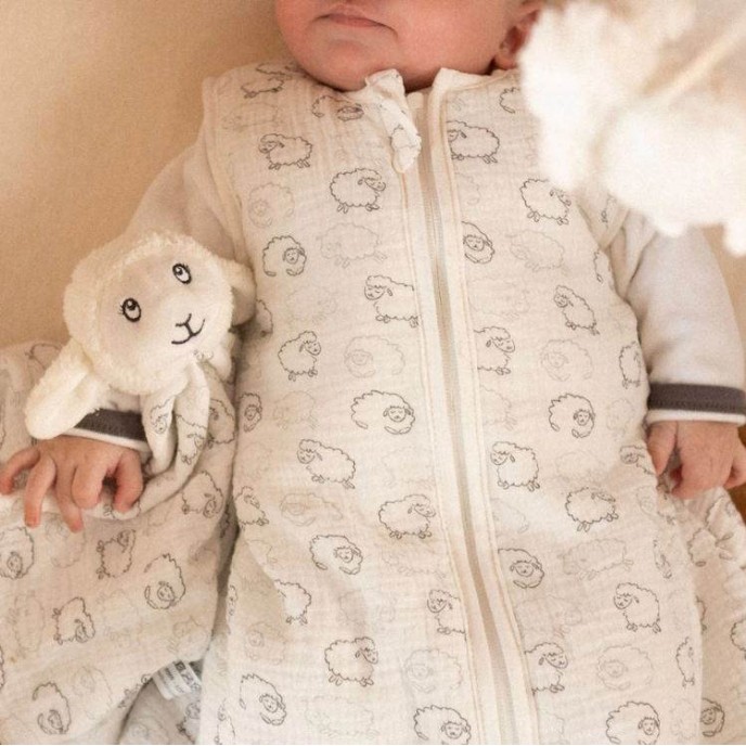 TKS Sleeping Bag Muslin 0-6m Wooly Woo