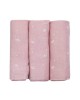TKS Muslin Squares 3pk Pink Petals