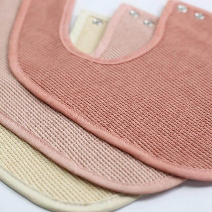 TKS Bibs 6pk Pink & Beige TKS Bibs 6pk Pink & Beige