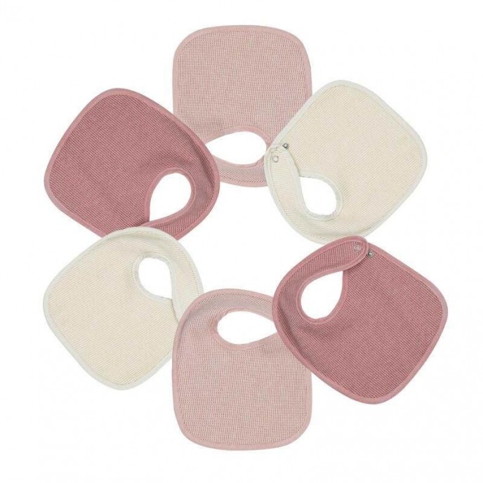 TKS Bibs 6pk Pink & Beige TKS Bibs 6pk Pink & Beige