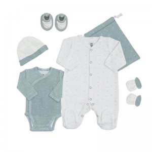 TKS Newborn Set 6pc Sage Green