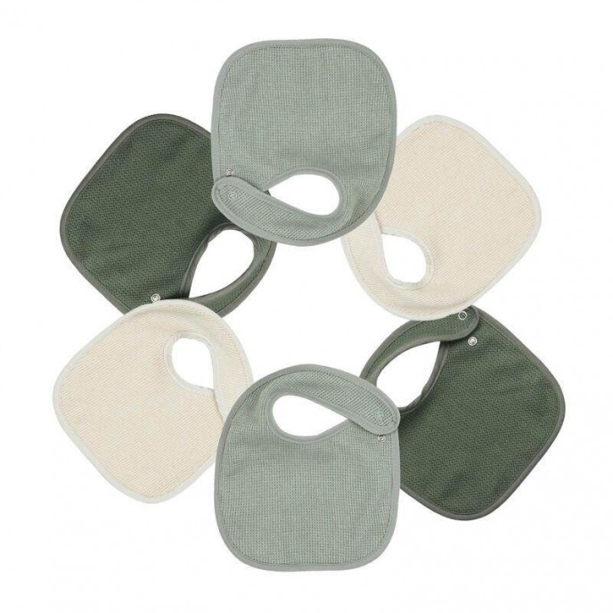 TKS Bibs 6pk Sage & Beige