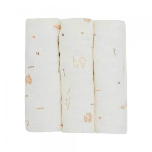 TKS Muslin Squares 3pk Tam Tam the Lion