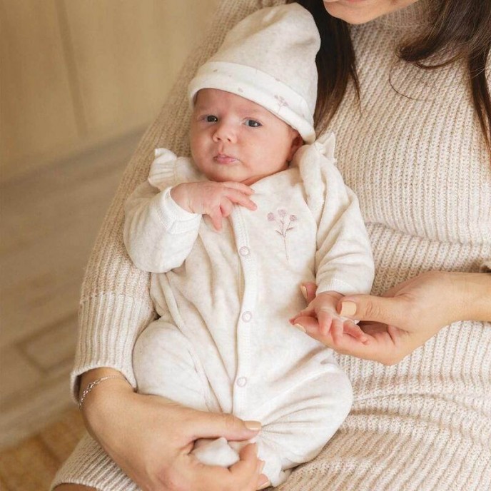 TKS Newborn Set 6pc Pink Flowers