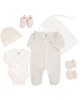 TKS Newborn Set 6pc Pink Flowers