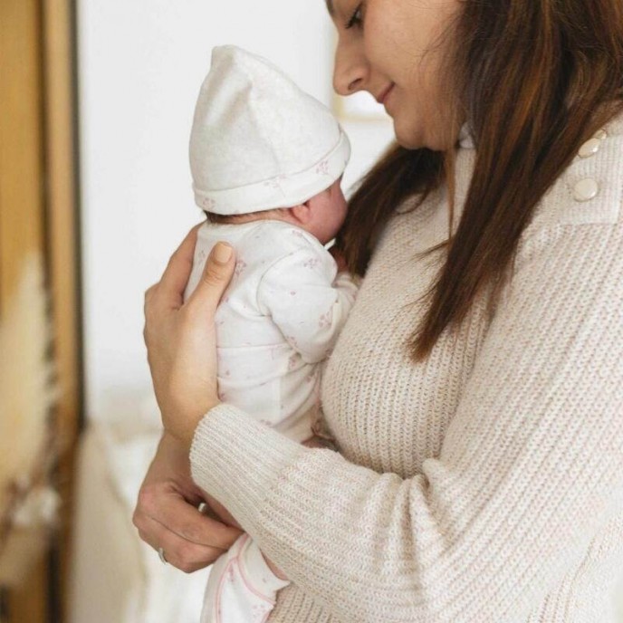 TKS Newborn Set 6pc Pink Flowers