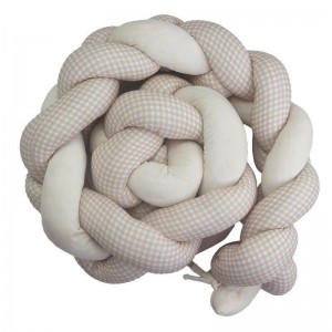 TKS Bed Bumper Braid 200cm Vichy Ecru