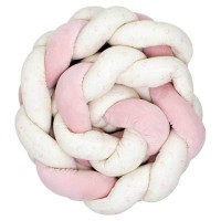TKS Bed Bumper Braid 200cm Vichy Pink Flowers