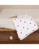 TKS Muslin Squares 3pk Red Hearts