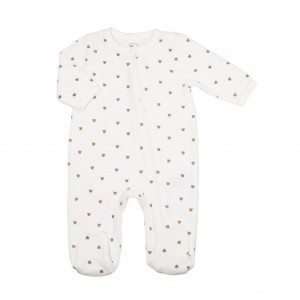 TKS Babygrow Velour 1m Bjorn Bear