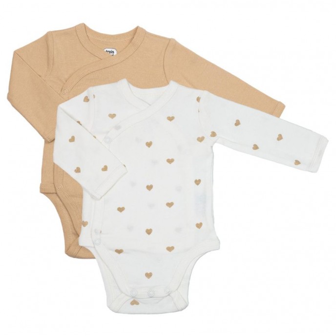 TKS Bodyvest Long Sleeve 2pk Hearts 0m TKS Bodyvest Long Sleeve 2pk Hearts 0m