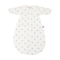 TKS Sleeping Bag with Removable Sleeves Blue Hearts 0-6m
