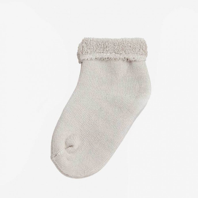 TKS Socks White & Beige 3pk 0/3m TKS Socks White & Beige 3pk 0/3m
