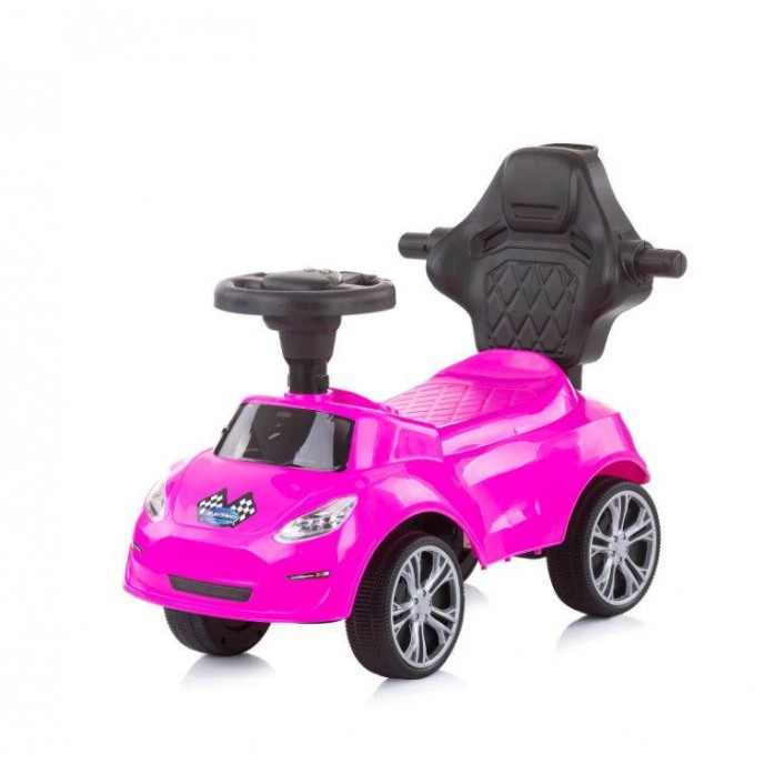 Chipolino Ride On Car with Handle Turbo Pink