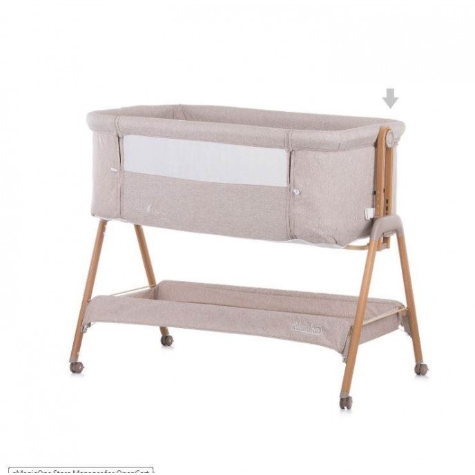 Chipolino Bedside Crib Sweet Dreams Mocca