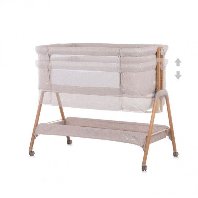 Chipolino Bedside Crib Sweet Dreams Mocca